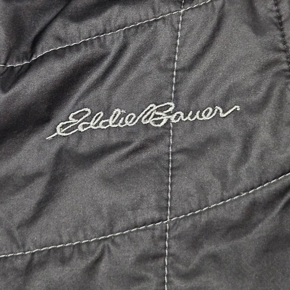 Eddie Bauer Puffer Vest Womens XS Black Quilted Full Zip Hybrid Outdoor Gorpcore - Picture 4 of 7